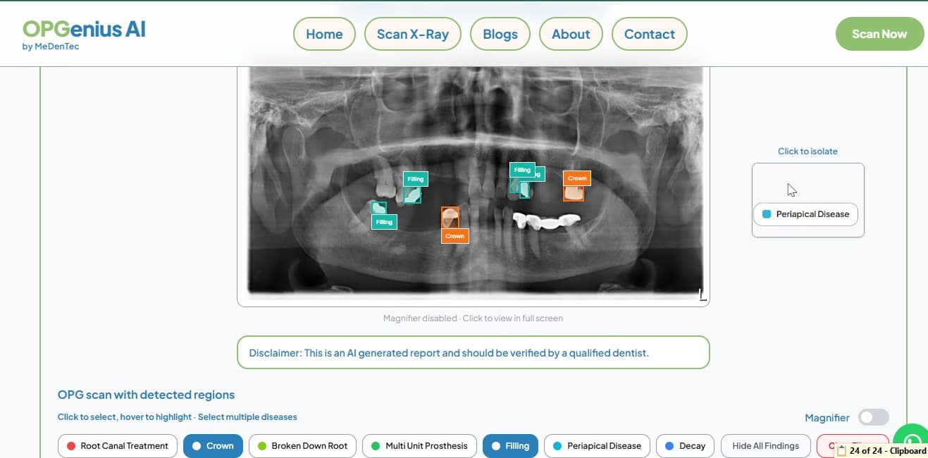 Explore individual findings
