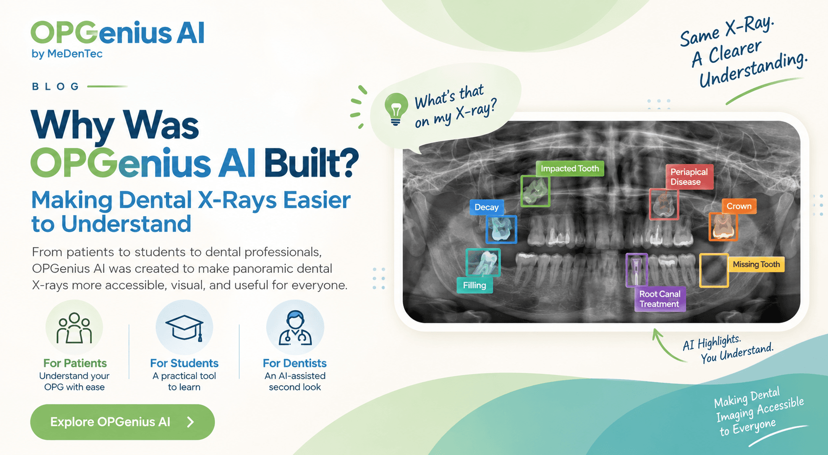 Why Was OPGenius AI Built? Making Dental X-Rays Easier to Understand